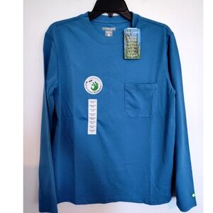 Insect Shield Mens Dri-Balance Long Sleeve Pocket T-Shirt UPF 30+ Marine Blue SM